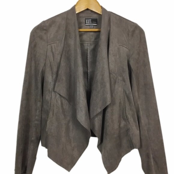 Kut From The Kloth Faux Suede Cardigan Jacket - Picture 4 of 8